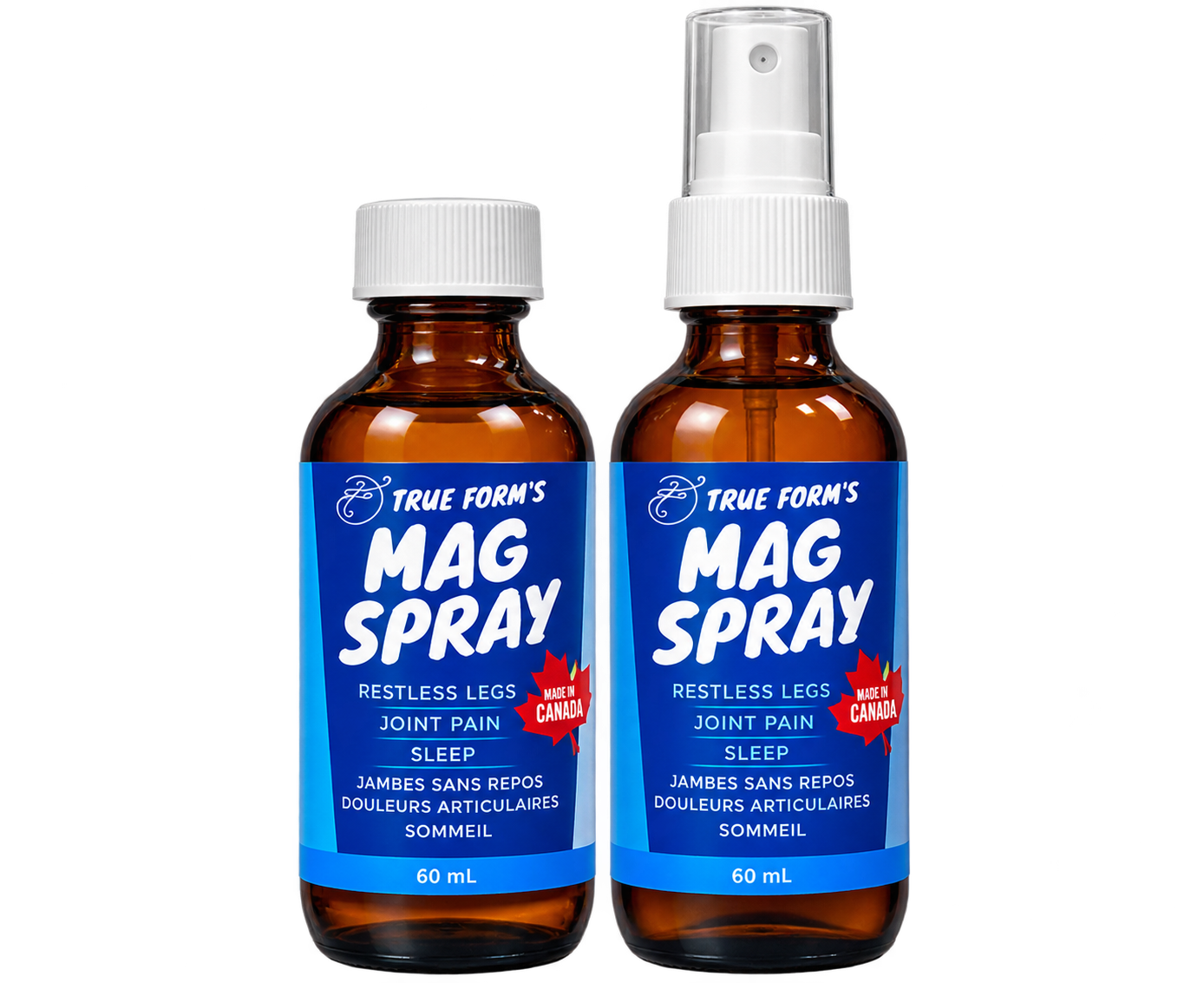 True Form's Mag Spray 60 mL bottles
